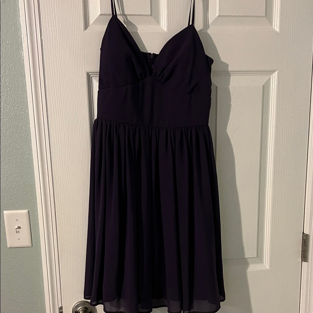 Mystic Purple Spaghetti Strap Dress